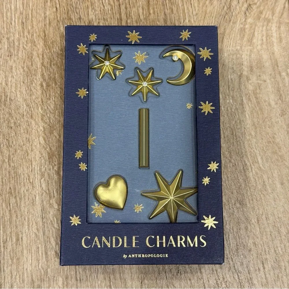 Anthropologie Monogram Candle Charms Alphabet Letter “I” New In Box